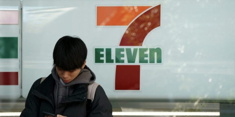 Shares in 7-Eleven’s Japanese owner drop by as much as 12% as founding family fails to find enough money for a buyout