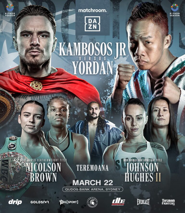 George Kambosos Jr V Daud Yordan, 22nd March In Sydney, Australia