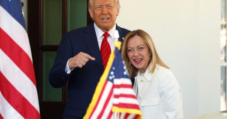 Italy’s Giorgia Meloni meets with Trump at the White House amid EU anxiety